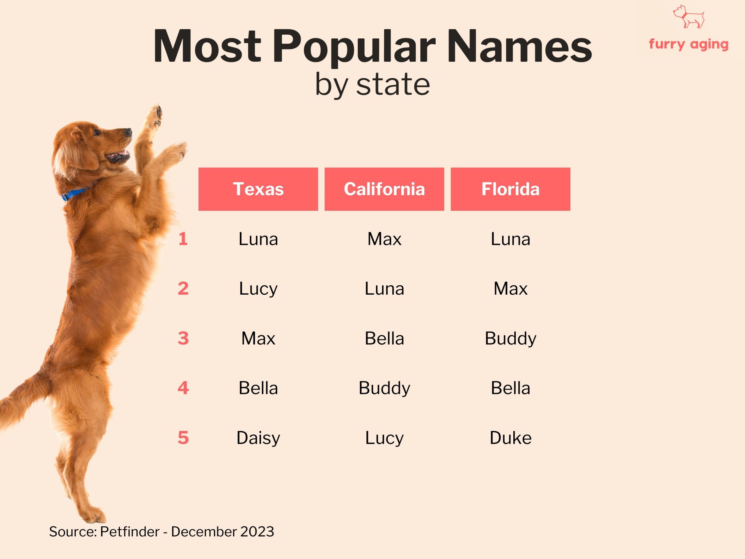 Most popular names by state