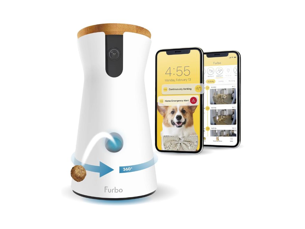 pet camera with treat dispenser
